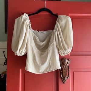 Champagne reformation Luka top size 2/s/xs